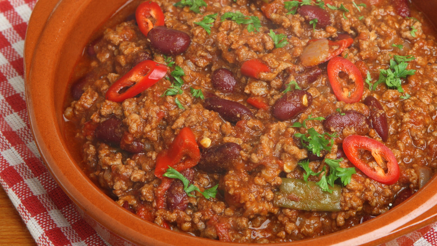 Feurig scharfes Chili con Carne
