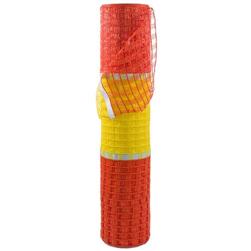 Absperrzaun Warnzaun HaGa® Zaun reflektierend 0,9m Höhe 50mm Masche – HaGa-Welt