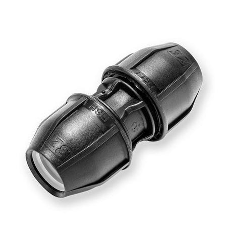 PE Kupplung 32mm x 32mm Druck 16bar zur Verbindung von PE-Rohren 32-L – HaGa-Welt