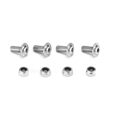 4 Stück Linsenschrauben + Mutter M5 x 12mm für PVC-Lamellenvorhang – HaGa-Welt