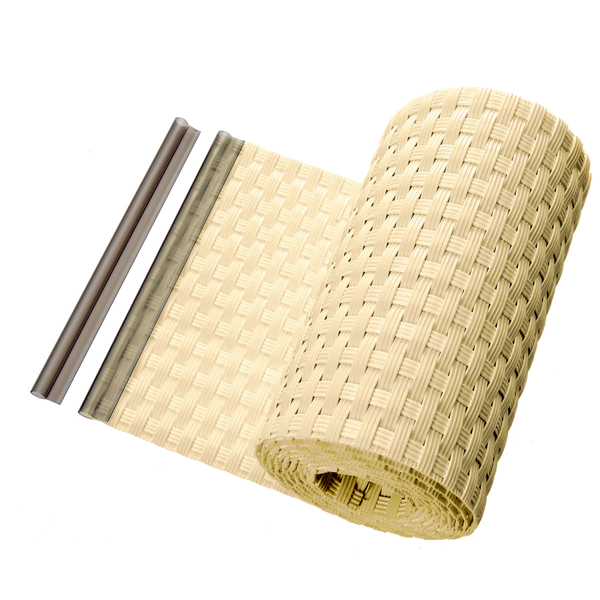 Sichtschutzstreifen Zaunblende aus PE-Rattan – HaGa-Welt