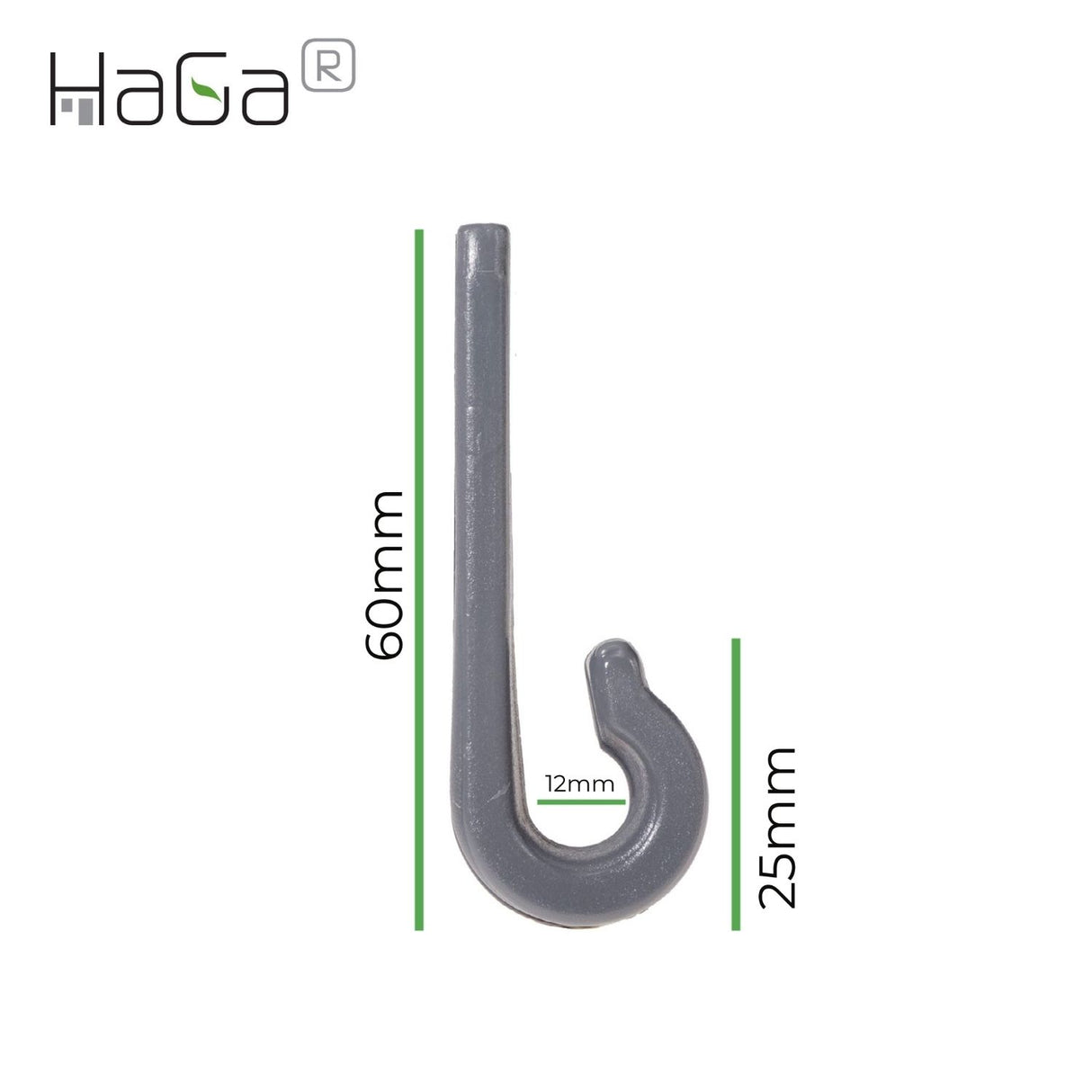 Planenhaken Zweilochhaken für Schleuderverschluss HaGa® 60mm x 18mm – HaGa-Welt