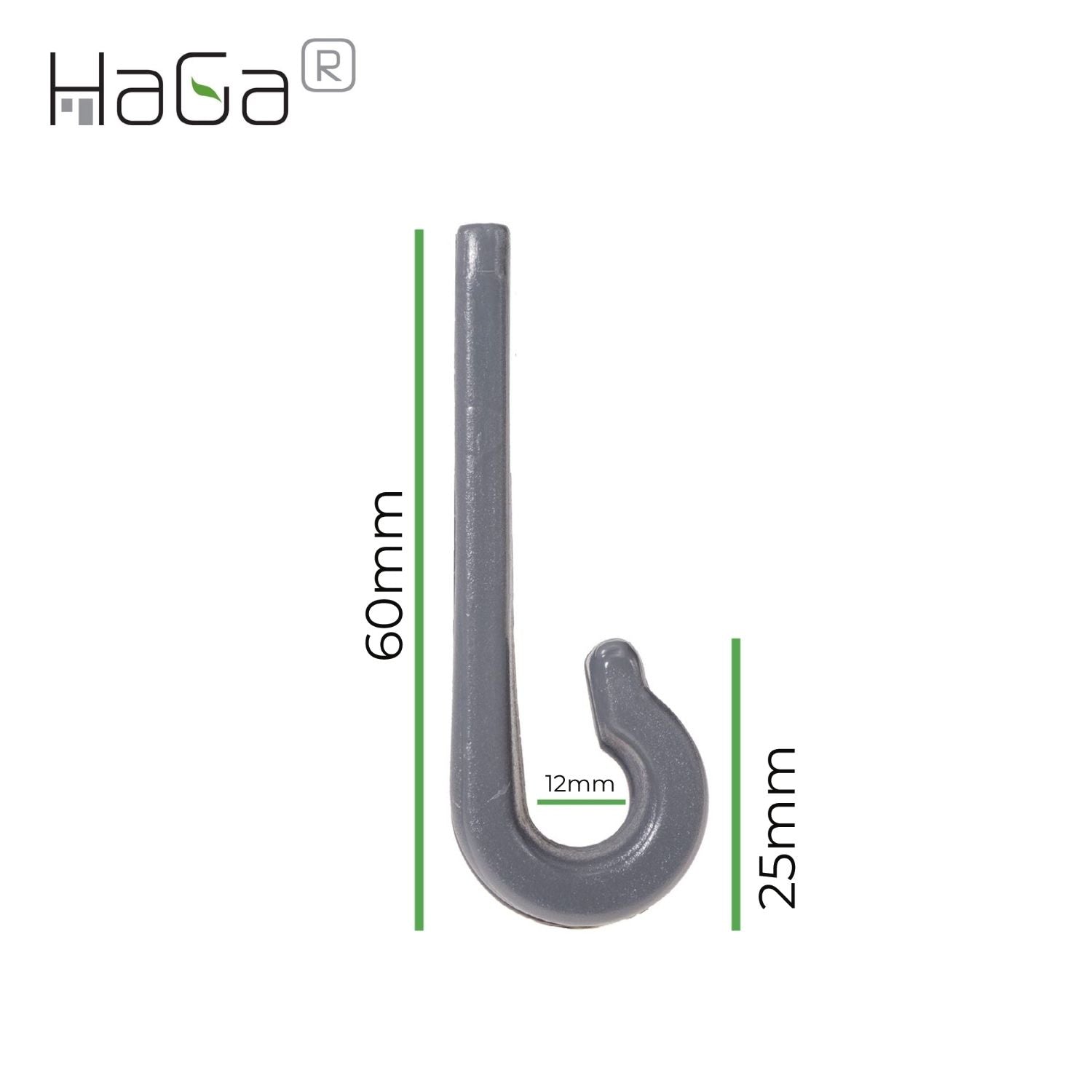 Planenhaken Zweilochhaken für Schleuderverschluss HaGa® 60mm x 18mm – HaGa-Welt