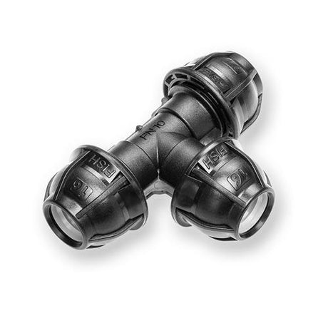 PE T-Stück 16mm x 16mm x 16mm Druck 10 bar zur Verbindung von PE-Rohren 16-B – HaGa-Welt