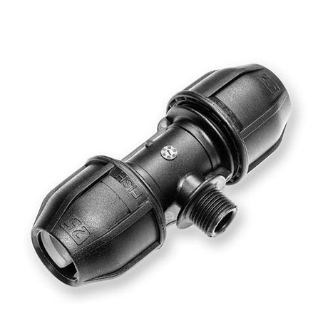 PE T-Stück AG 25mm x 1/2 Zoll x 25mm zur Verbindung von PE-Rohren 25-E – HaGa-Welt