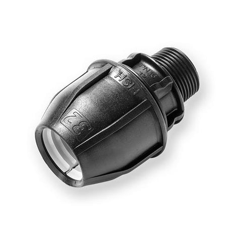 PE Verschraubung AG 32mm x 3/4 Zoll zur Verbindung von PE-Rohren 32-G – HaGa-Welt