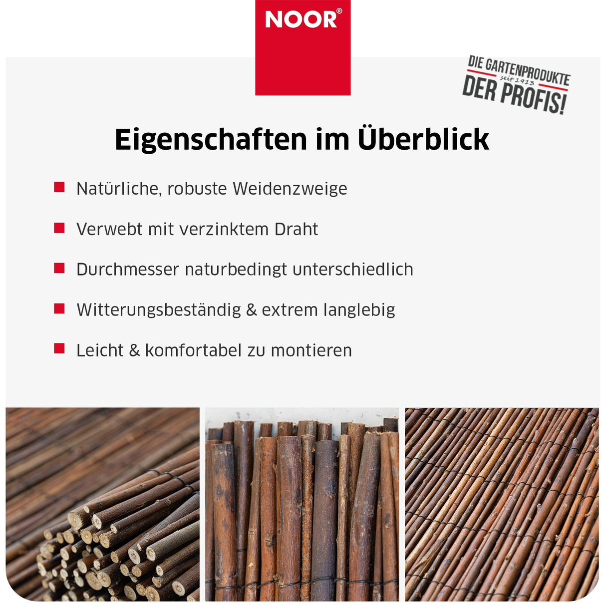 Weidenmatte DELUXE - Verschiedene Größen – HaGa-Welt