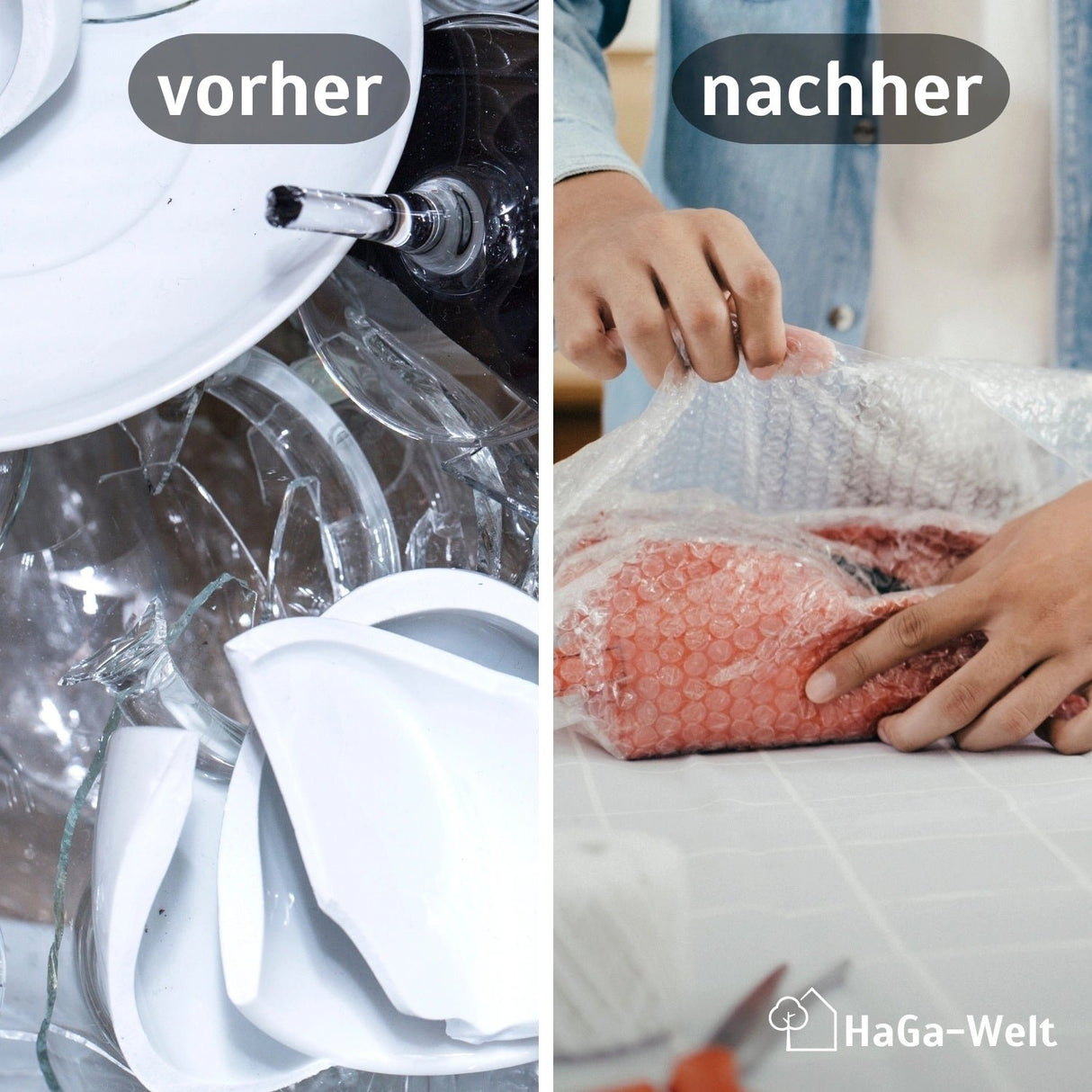 Luftpolsterfolie 1,2 m Breite 2-lagig – Vielseitiger Schutz für Garten und Versand – HaGa-Welt