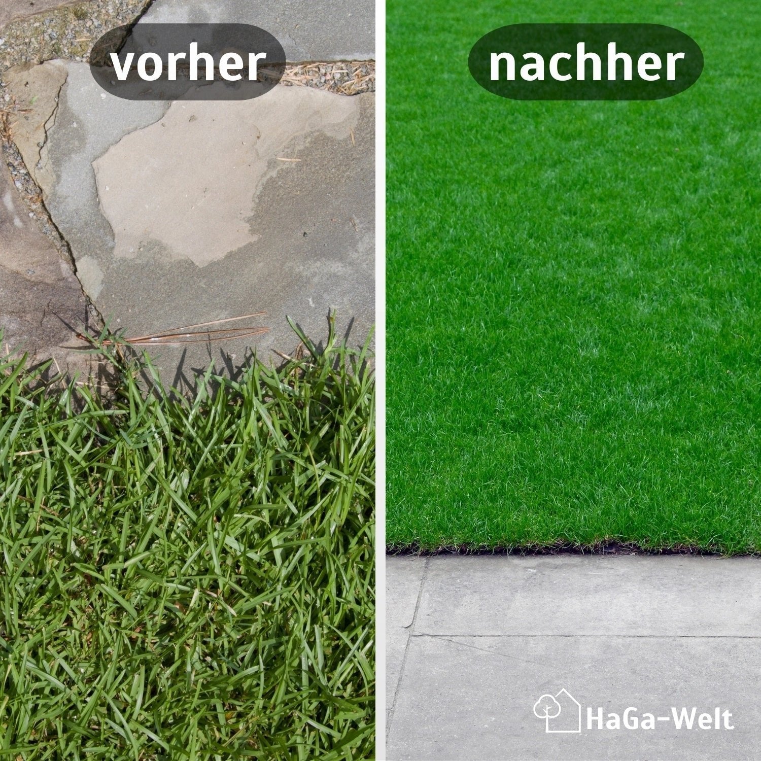 Rasenkante GARDEN RAND Beetumrandung Mähkante 1000mm x 80mm x 45mm 2 St. – HaGa-Welt