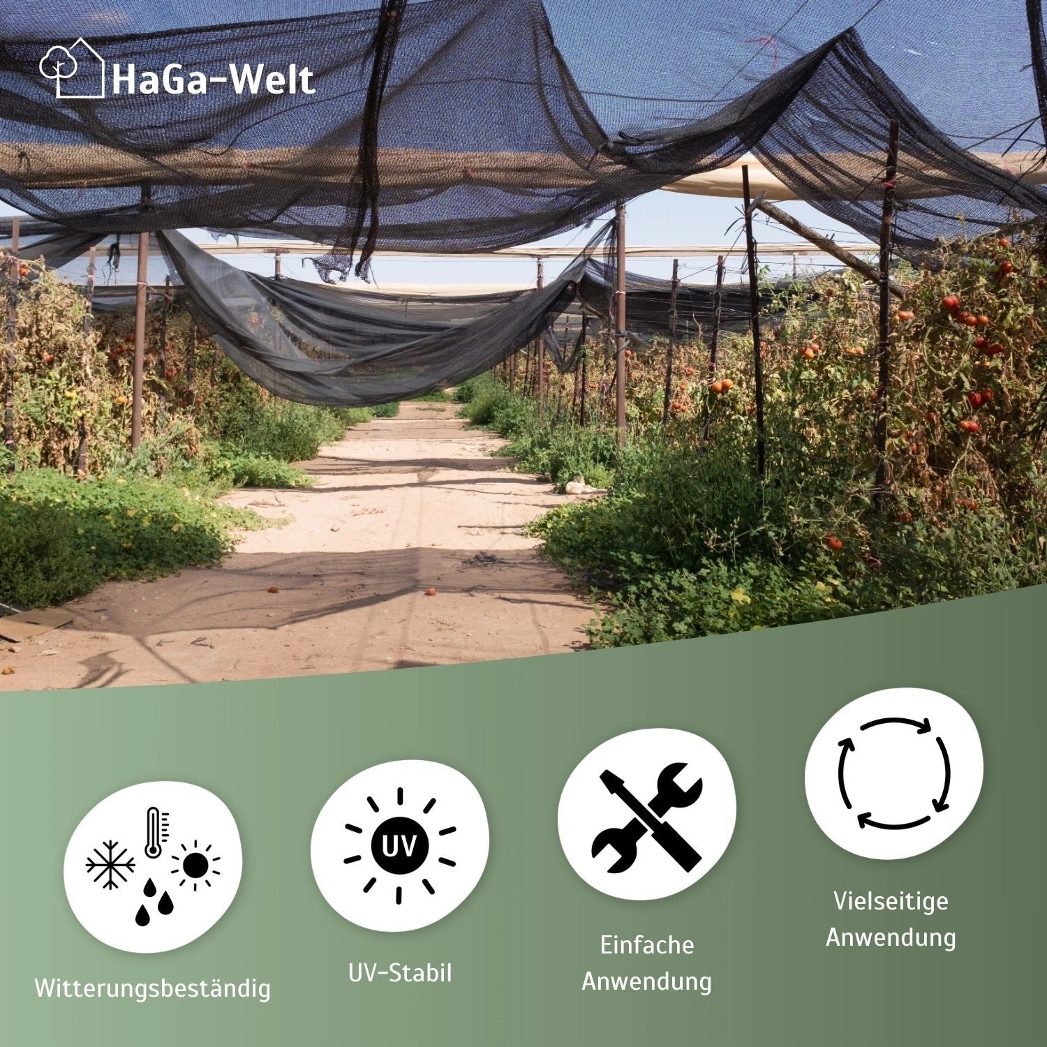 SCHATTIERNETZ 40% und 60% Schattierwirkung in versch. Breiten Sonnenschutz Sichtschutz Schattierung – HaGa-Welt