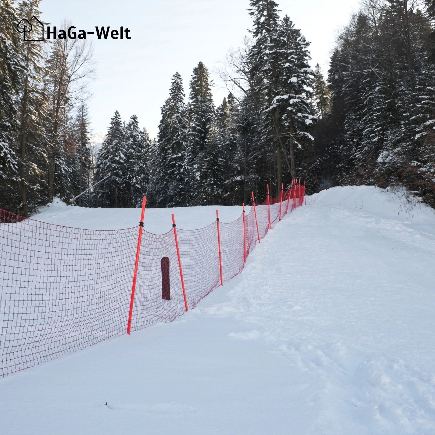 Schneefanggitter 1,2m Höhe Schutzzaun Schneezaun in versch. Längen – HaGa-Welt