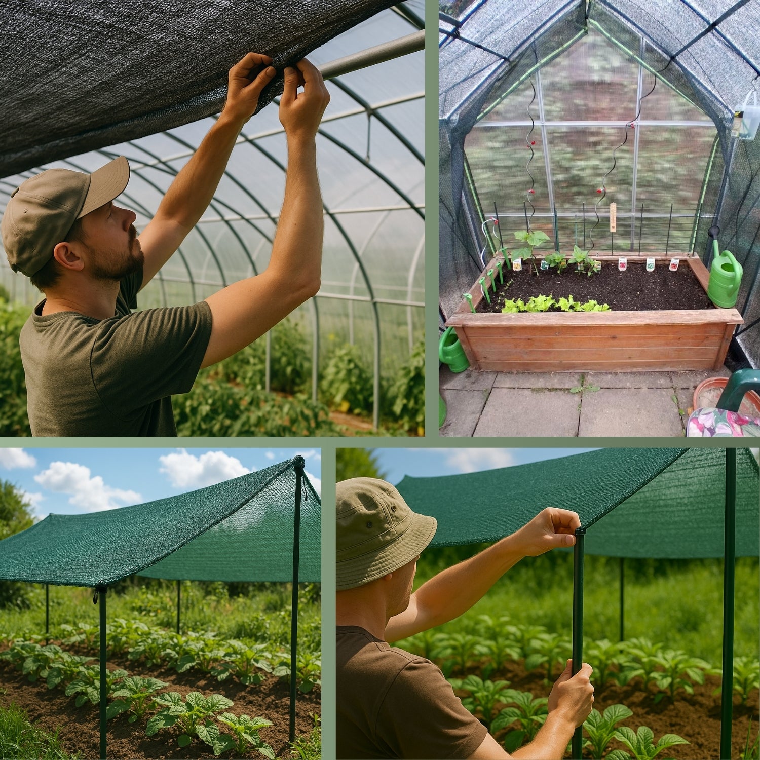 Schattiernetz – Sonnenschutz für Gewächshäuser und Pflanzen – HaGa-Welt