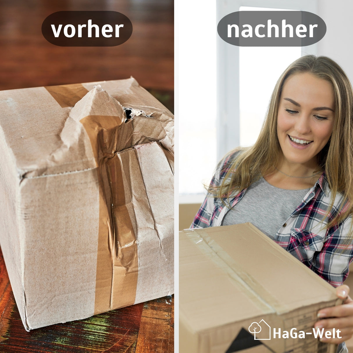 Karton – der ideale Versandkarton versch. Abmessungen DHL-konform Verpackung Karton – HaGa-Welt