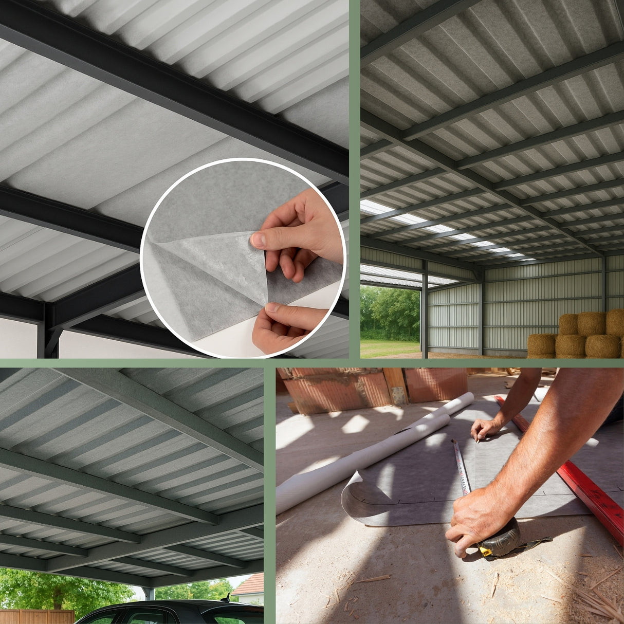 Antikondensvlies 95 g/m² 1,2m Breite Meterware selbstklebend, effektiver Schutz vor Feuchtigkeit – HaGa-Welt