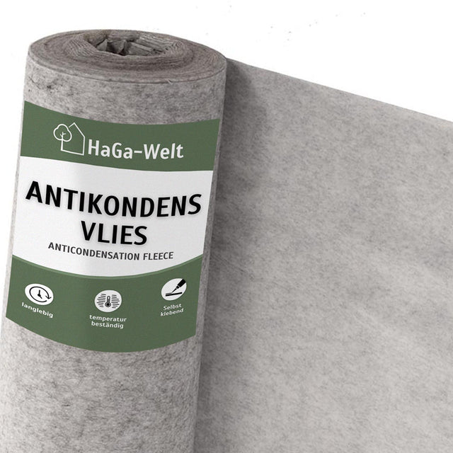Antikondensvlies 95 g/m² 1,2m Breite Meterware selbstklebend, effektiver Schutz vor Feuchtigkeit – HaGa-Welt