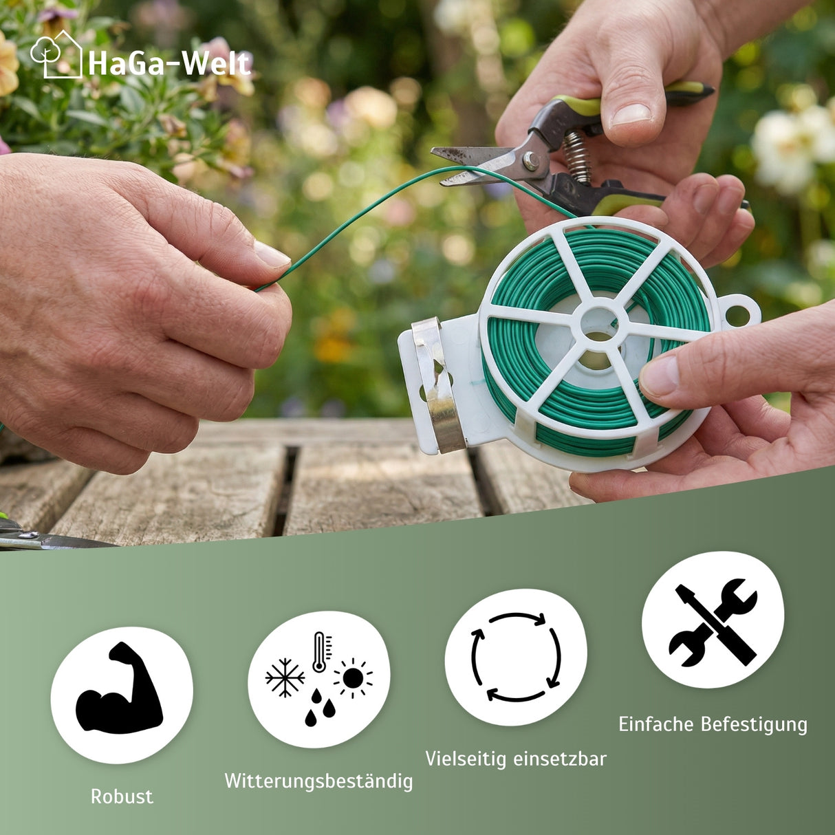 Bindedraht – vielseitiger Draht für den Garten und zum Basteln – HaGa-Welt