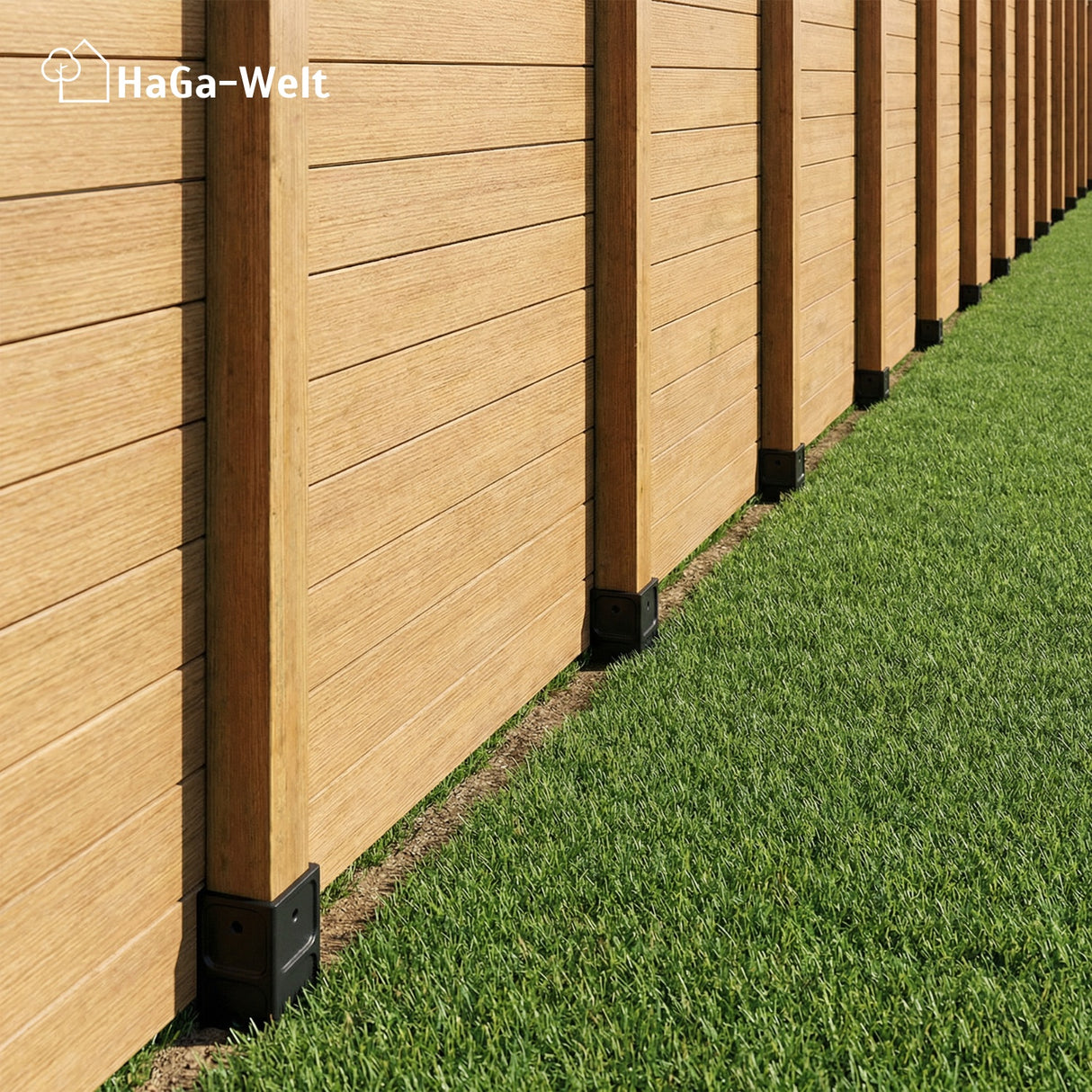 Bodeneinschlaghülse für Holzpfosten 7x7cm Pfostenhalter – HaGa-Welt