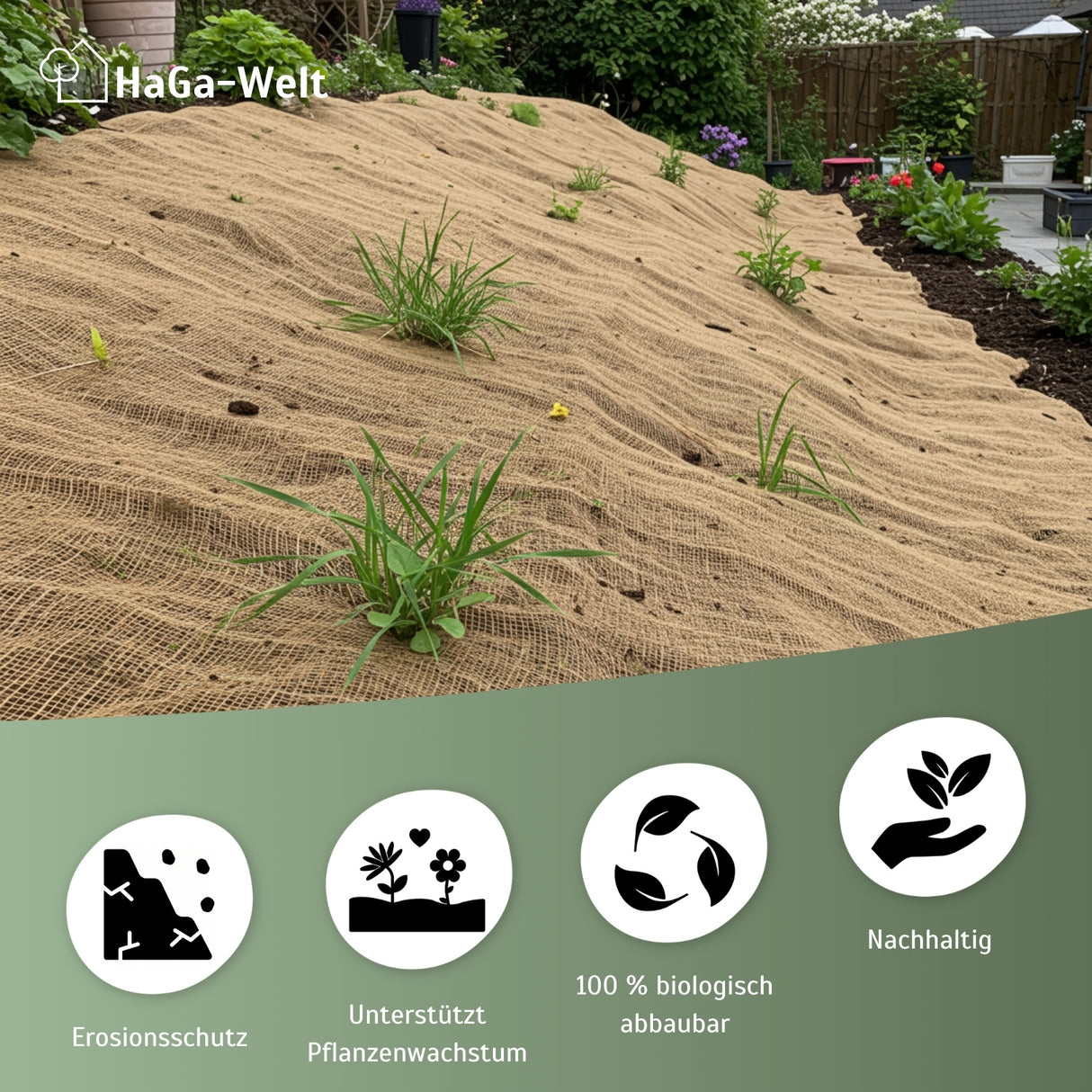 Böschungsmatte – effektiver und nachhaltiger Schutz vor Bodenerosion