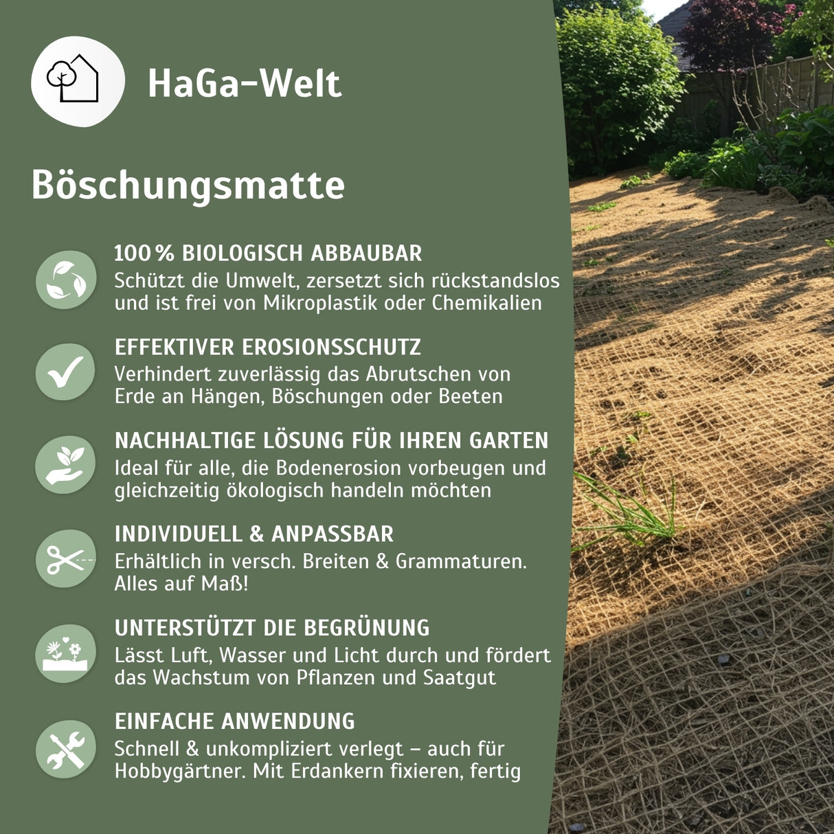 Böschungsmatte – effektiver und nachhaltiger Schutz vor Bodenerosion
