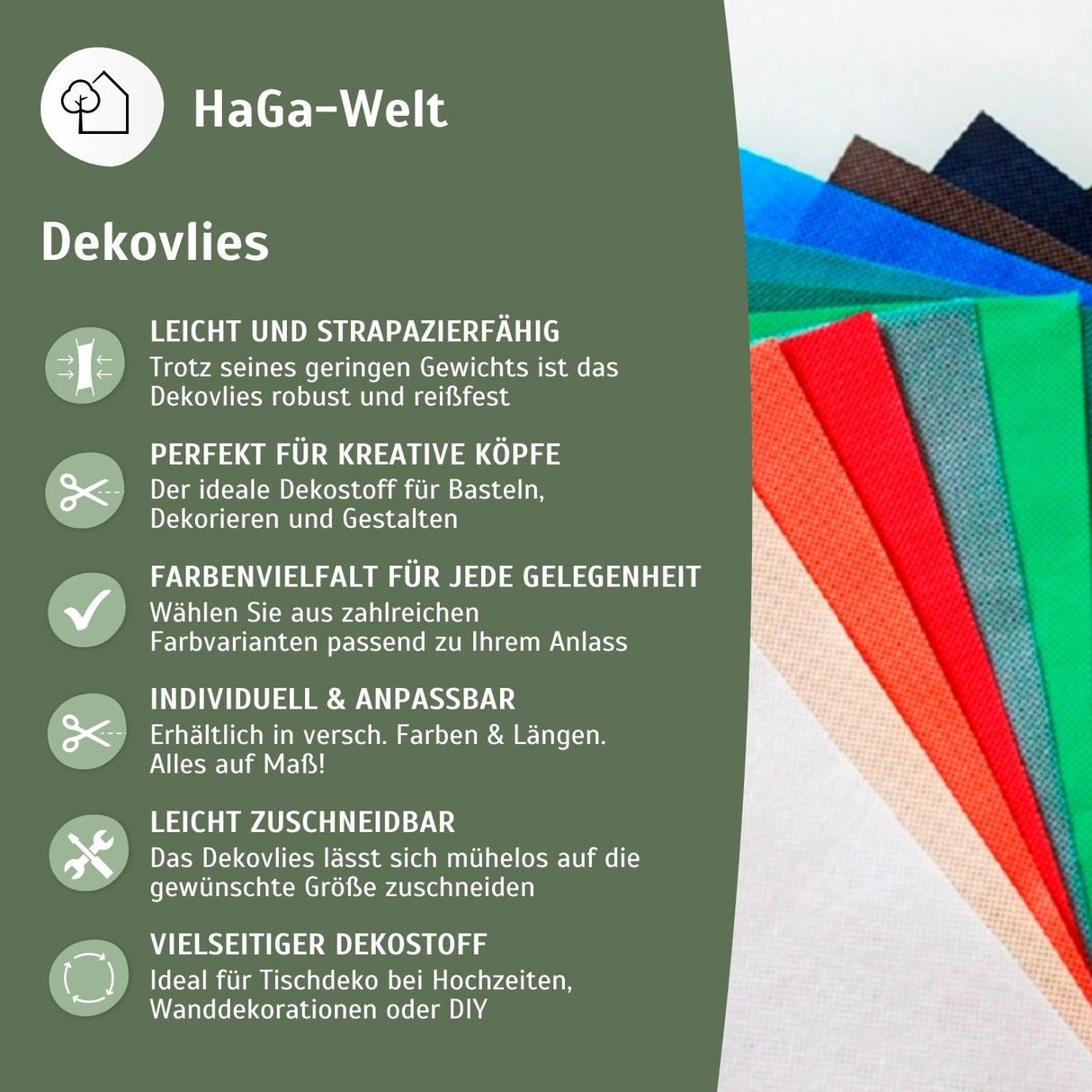 Dekovlies – das Vlies für vielseitige Dekorationen – HaGa-Welt