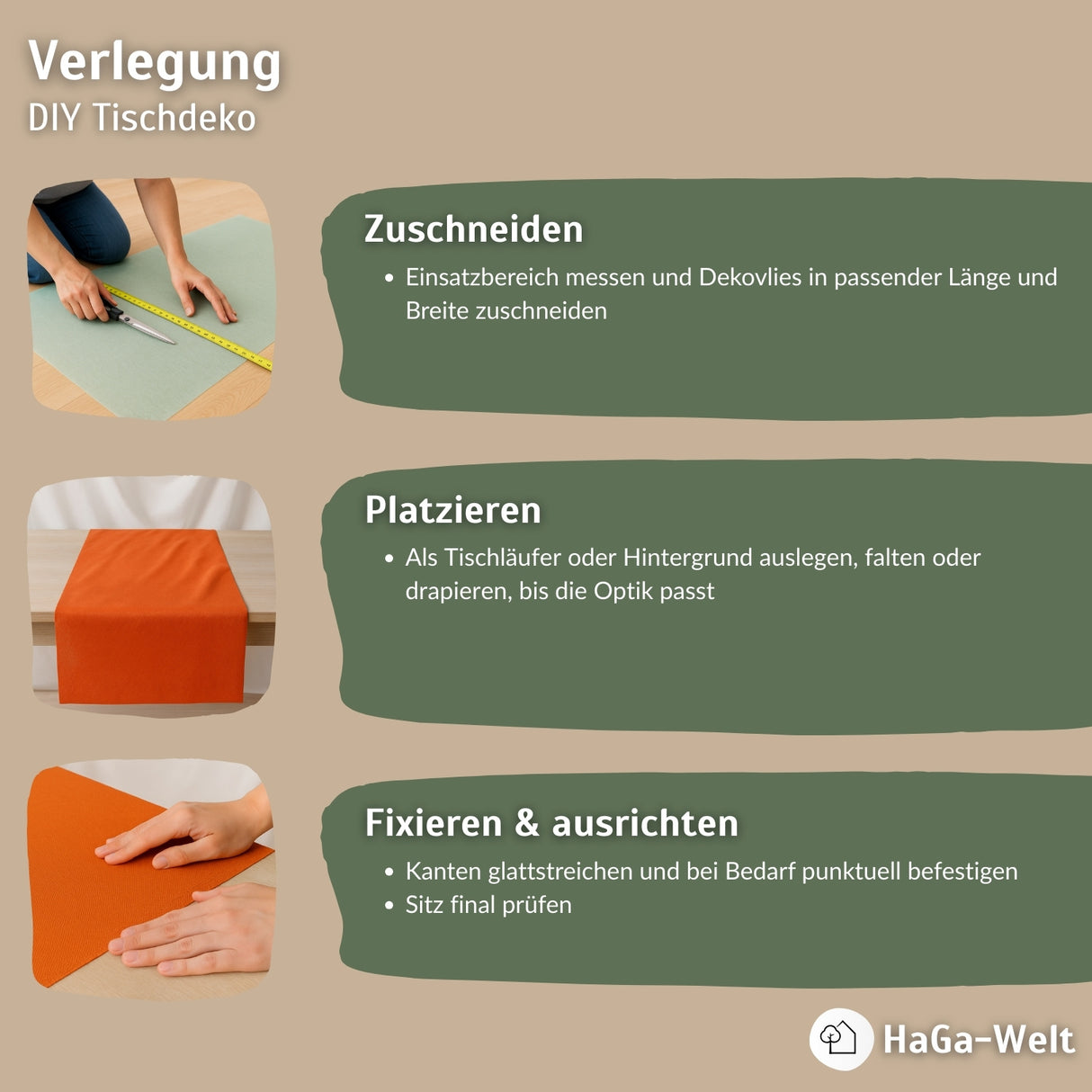 Dekovlies – das Vlies für vielseitige Dekorationen – HaGa-Welt