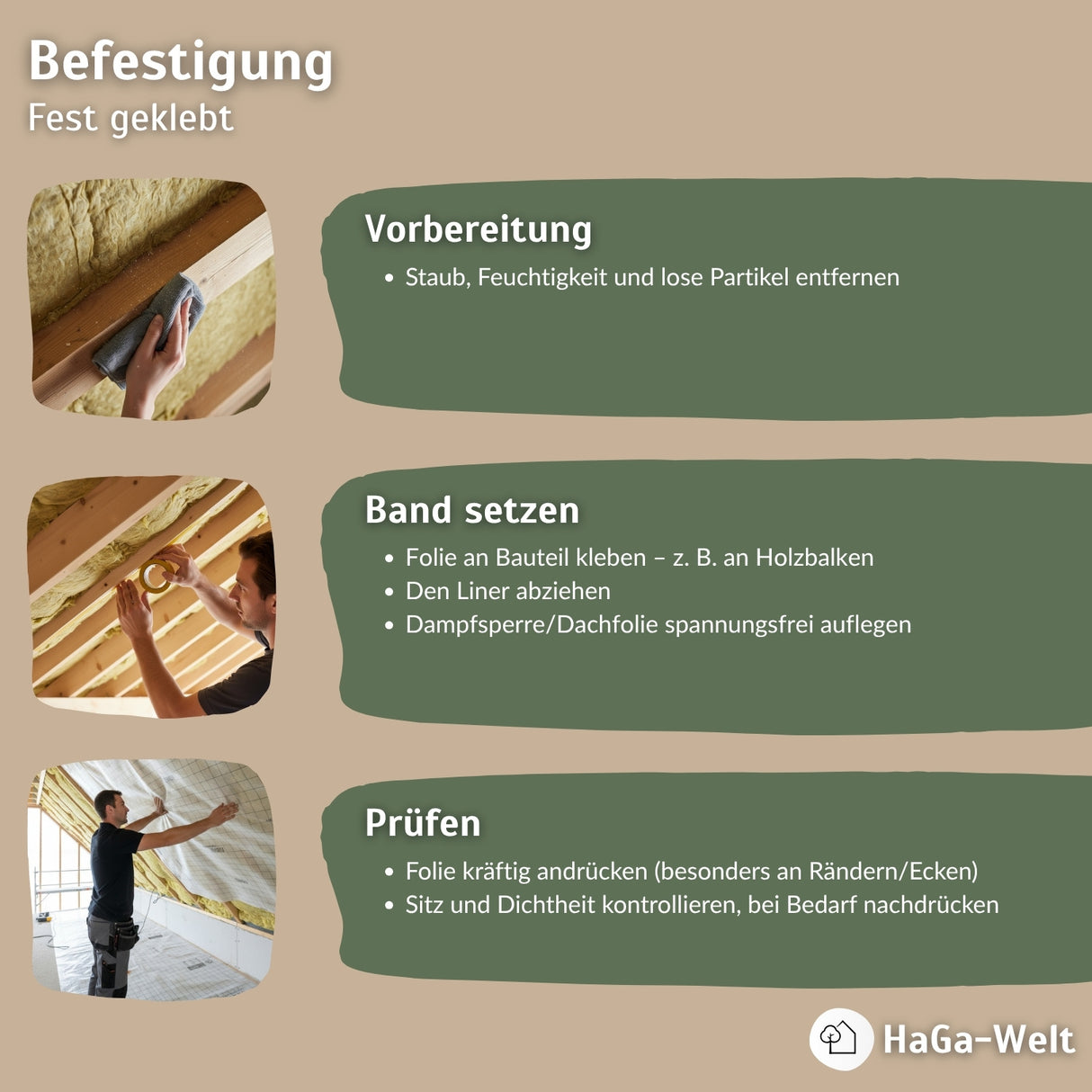 Doppelseitiges Dampfsperre Klebeband N2 – perfekt zur Befestigung von Dampfsperren