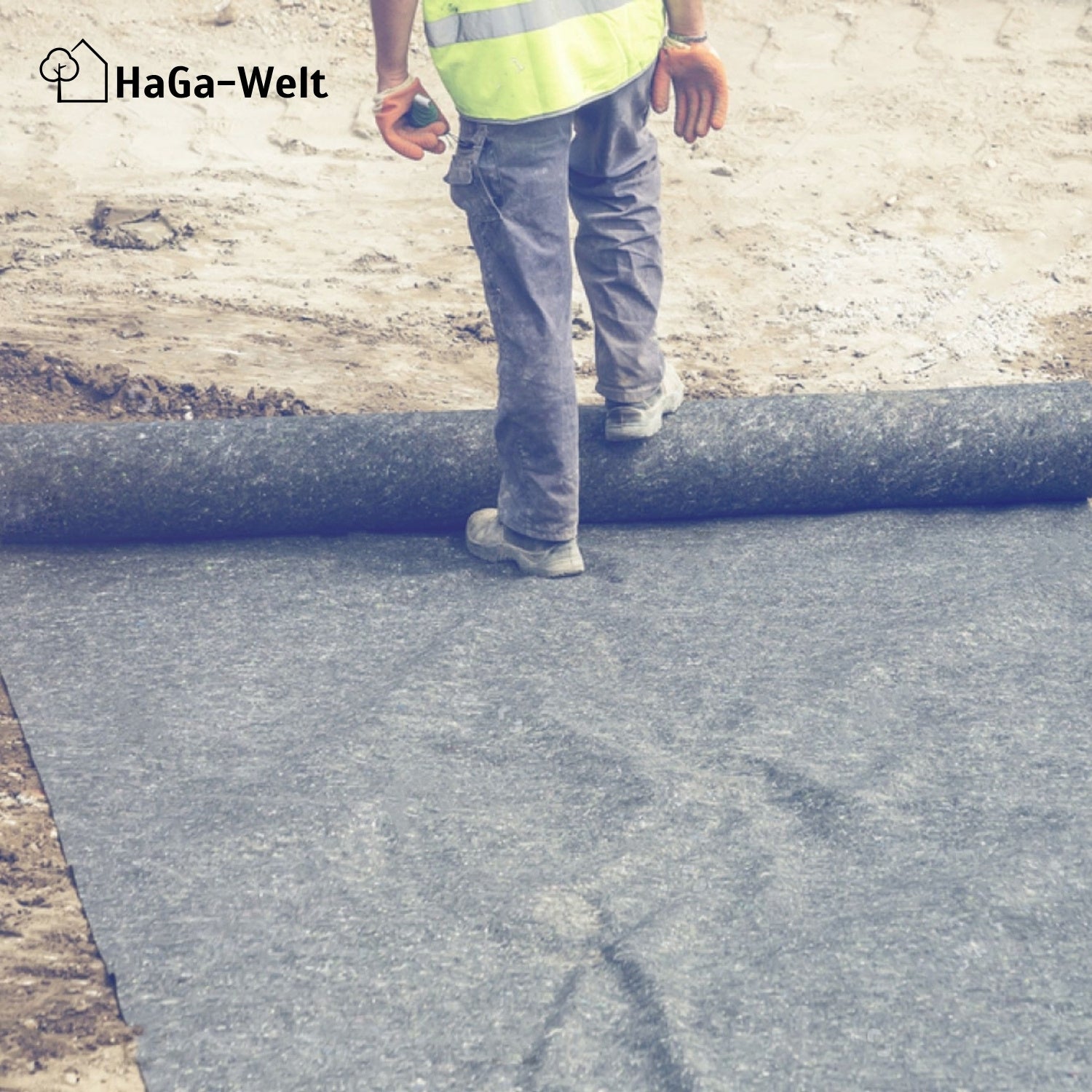 Drainagevlies 200 g/m² – extra starkes Vlies, ideal für den Teichbau – HaGa-Welt