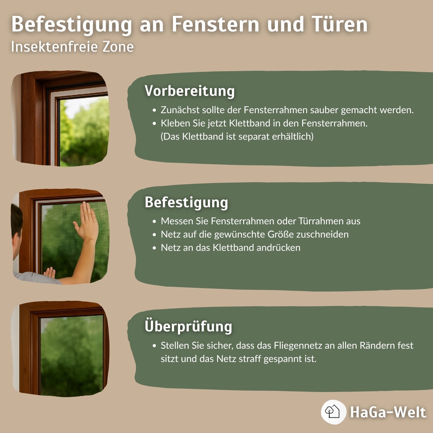 Fliegengitter – perfekter Insektenschutz für Ihr Zuhause – HaGa-Welt