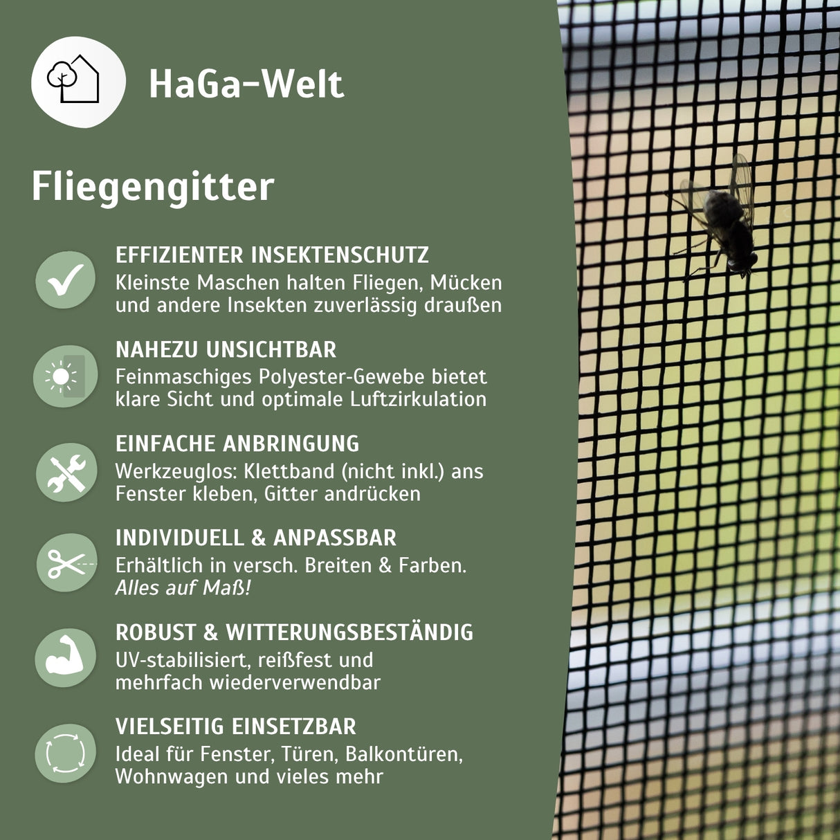 Fliegengitter – perfekter Insektenschutz für Ihr Zuhause – HaGa-Welt