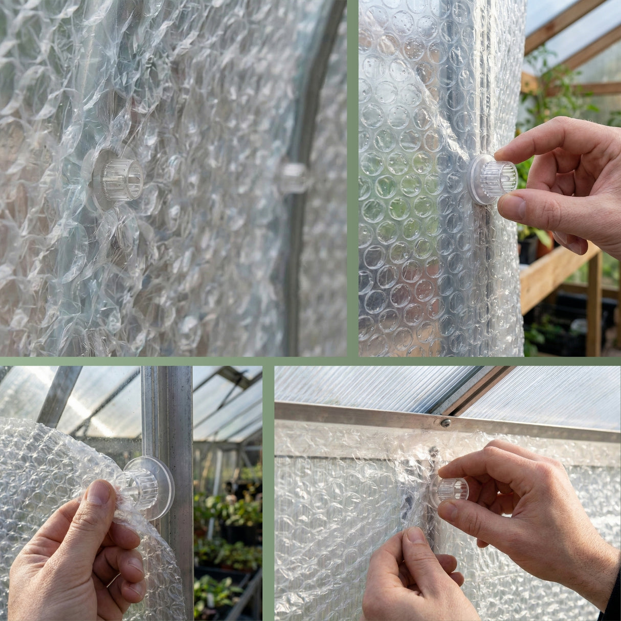 Folienhalter für Isolierfolie, Luftpolsterfolie, Noppenfolie & Schattiernetze – HaGa-Welt