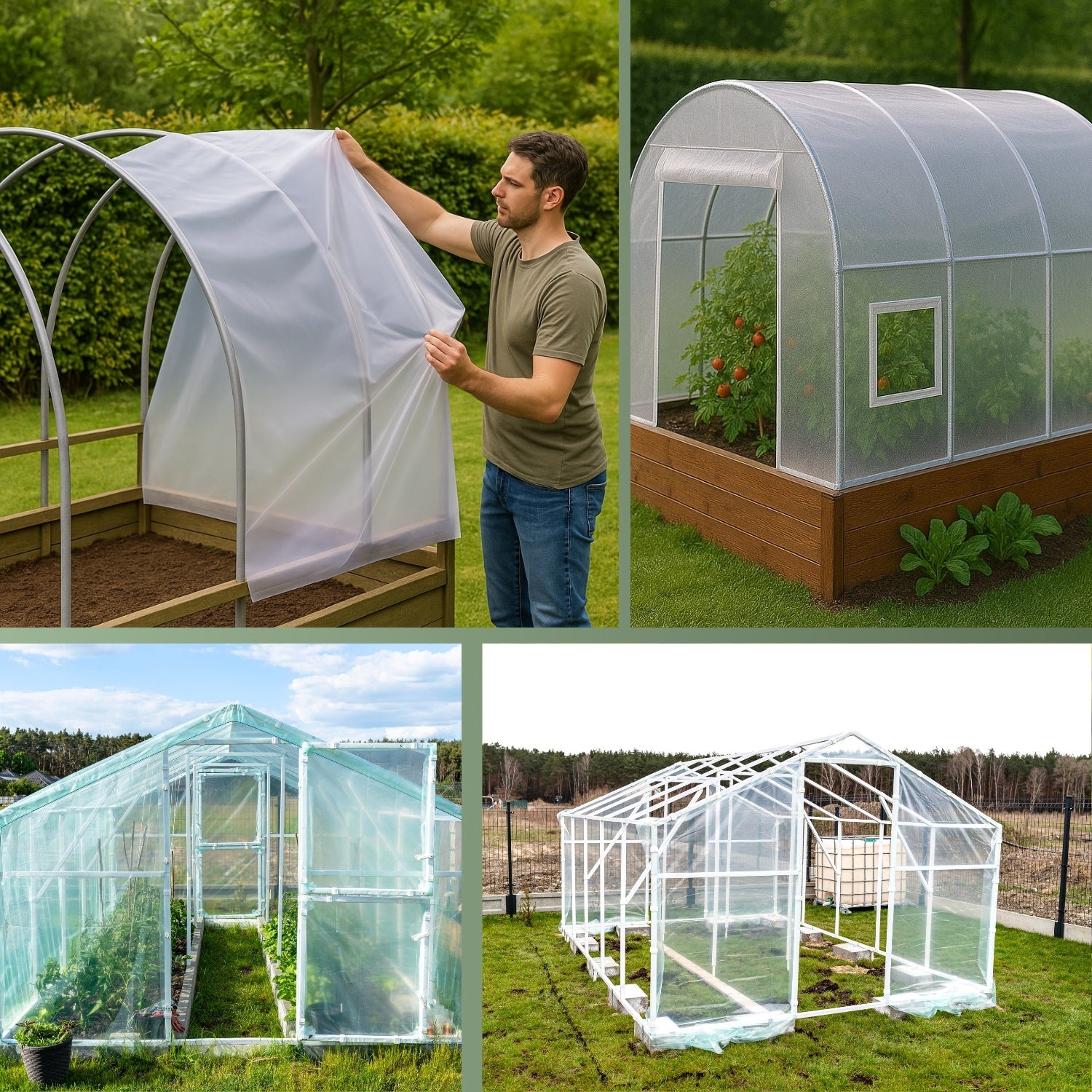 Gewächshausfolie UV2 – geeignet für Folientunnel und Gewächshäuser – HaGa-Welt