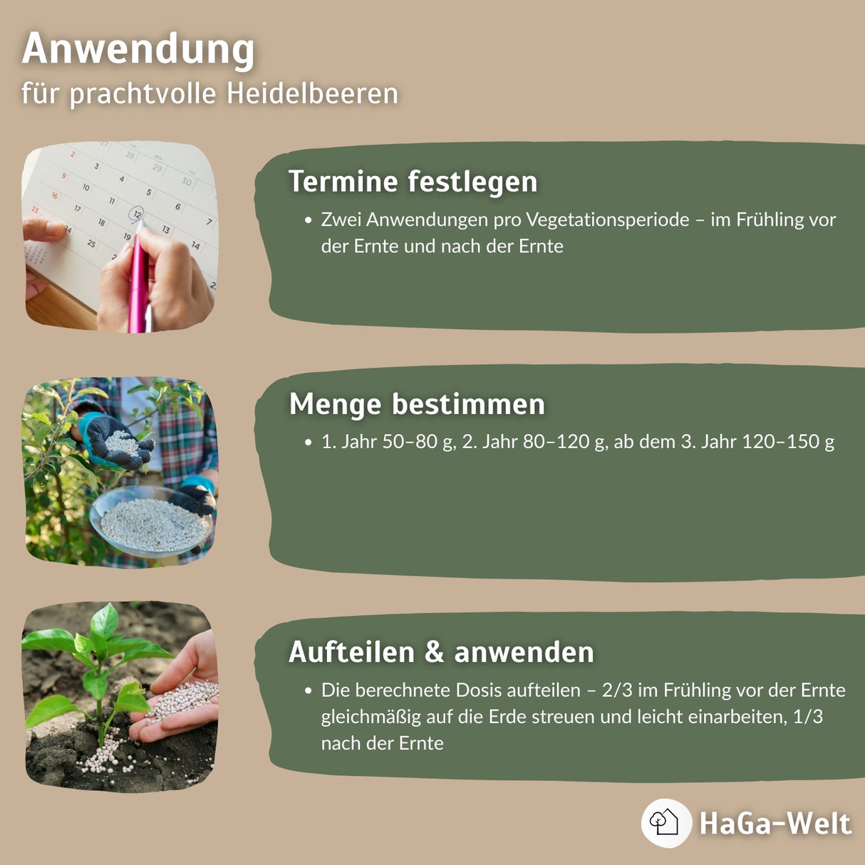 Heidelbeerdünger - Mineraldünger für Heidelbeeren – HaGa-Welt