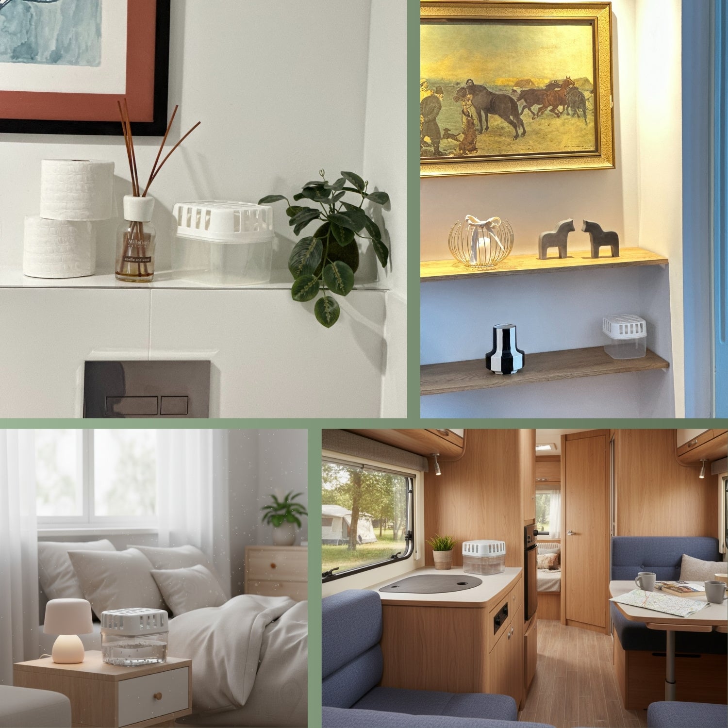 Luftentfeuchter Set inkl. Nachfüllpacks –Gutes Raumklima für Räume bis zu 36 m² – HaGa-Welt