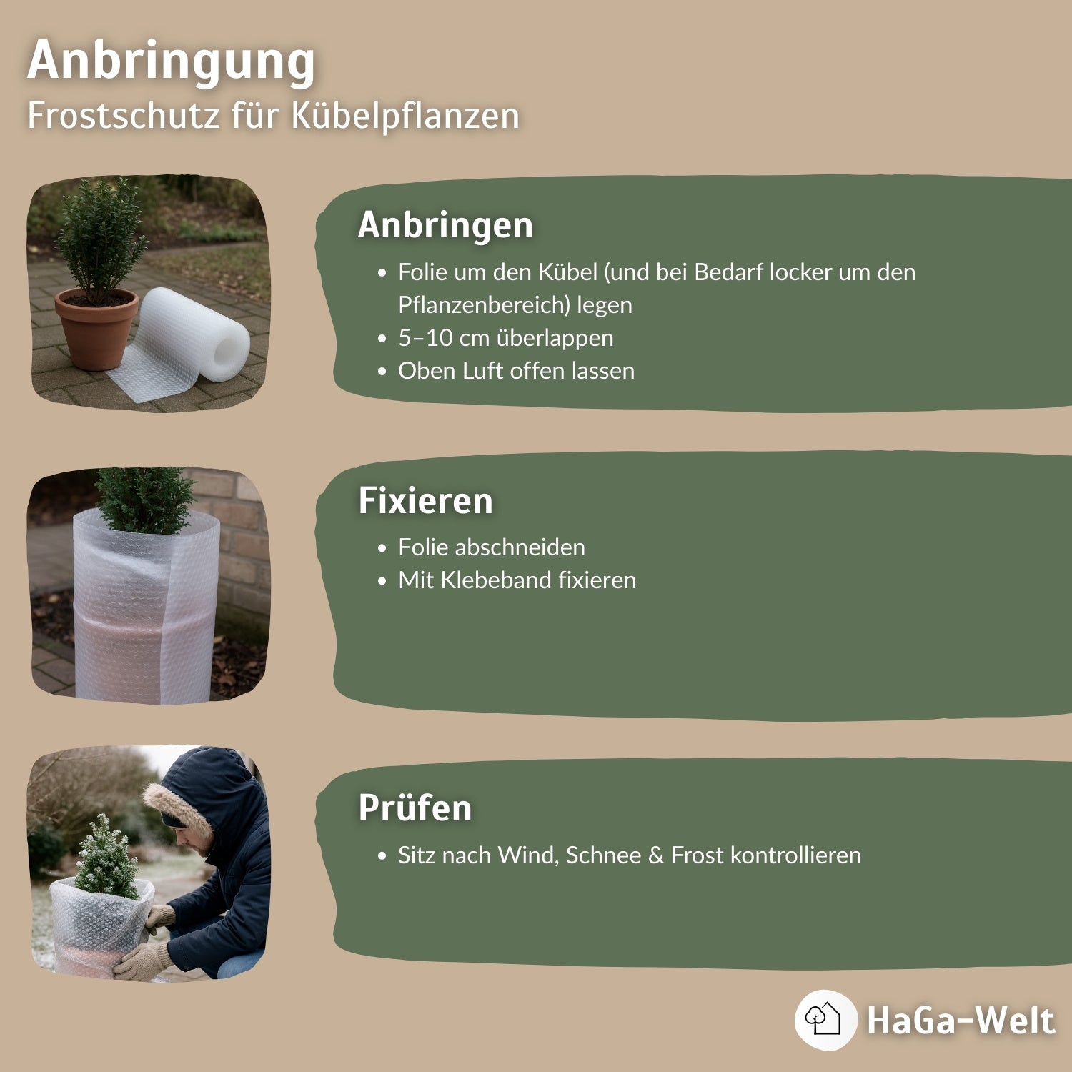 Luftpolsterfolie 1,2 m Breite 2-lagig – Vielseitiger Schutz für Pflanzen und empfindliche Gegenstände – HaGa-Welt