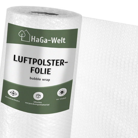 Luftpolsterfolie 1,2 m Breite 2-lagig – Vielseitiger Schutz für Pflanzen und empfindliche Gegenstände – HaGa-Welt