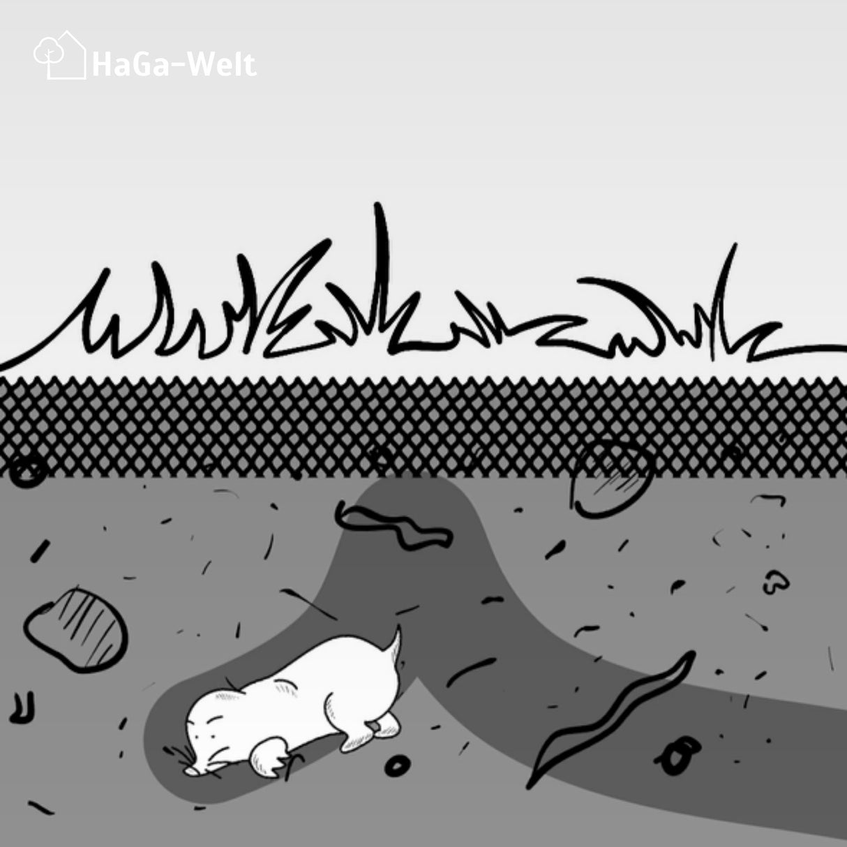 Maulwurfnetz – effektiver Schutz gegen Maulwürfe – HaGa-Welt