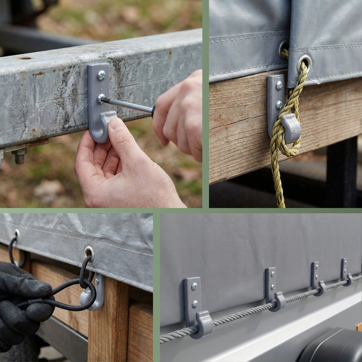 Planenhaken – für die sichere Befestigung von Anhängerplanen – HaGa-Welt