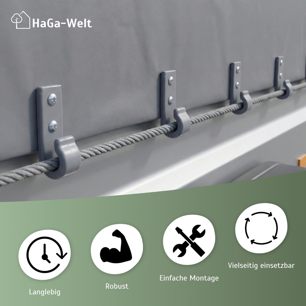 Planenhaken – für die sichere Befestigung von Anhängerplanen – HaGa-Welt