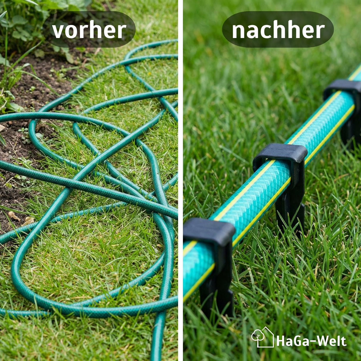 Schlauchhaken - idealer Bodenanker für den Gartenschlauch – HaGa-Welt