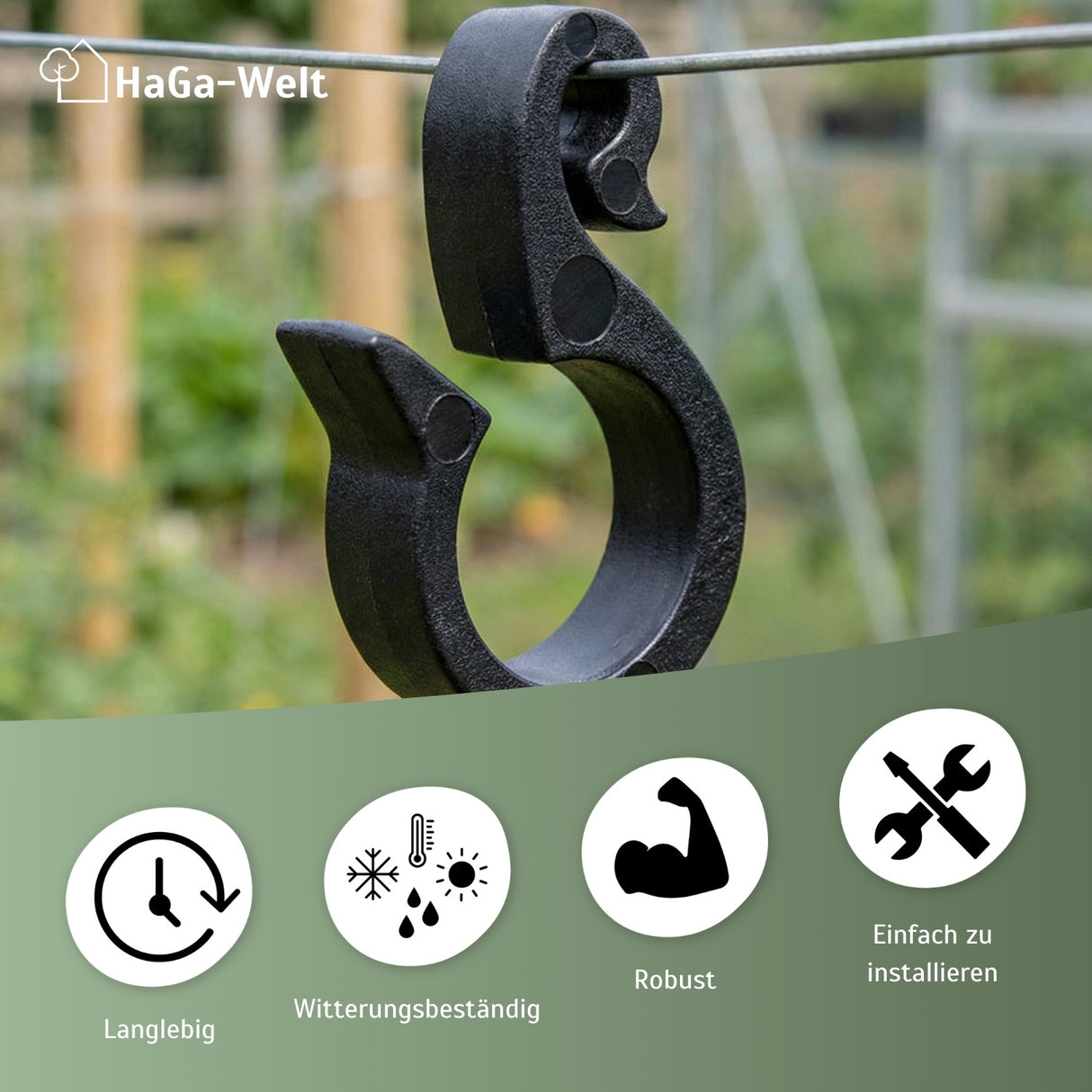 Schlauchhalter – die perfekte Aufhängung von Tropfschläuchen – HaGa-Welt