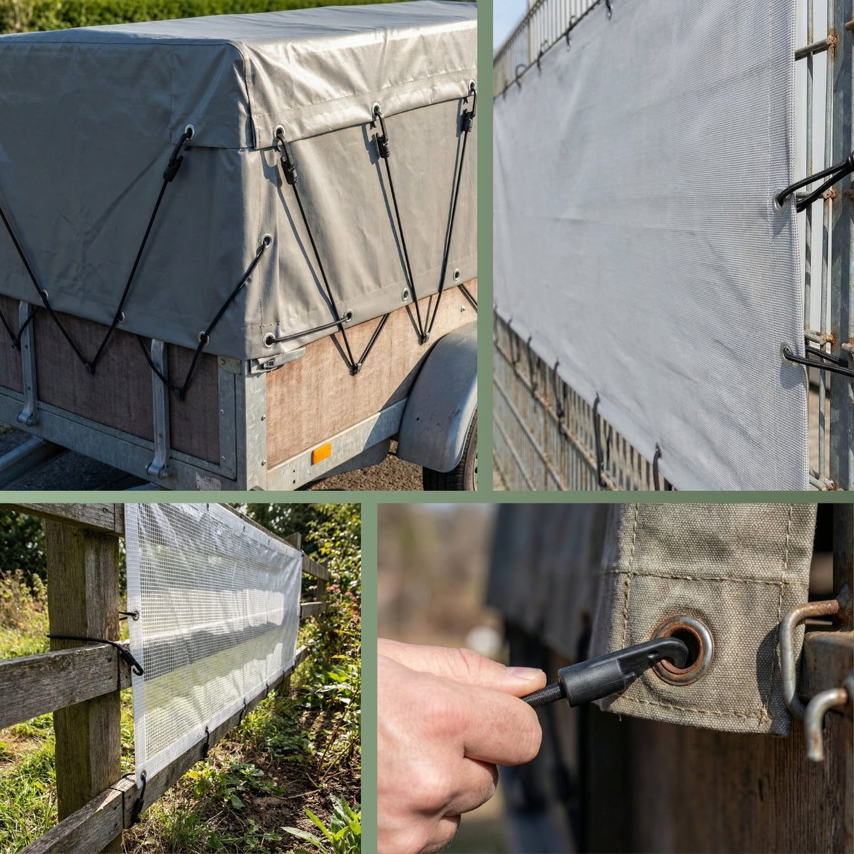 Spanngummi mit Haken – sehr elastisch, für vielfältige Befestigungsmöglichkeiten – HaGa-Welt