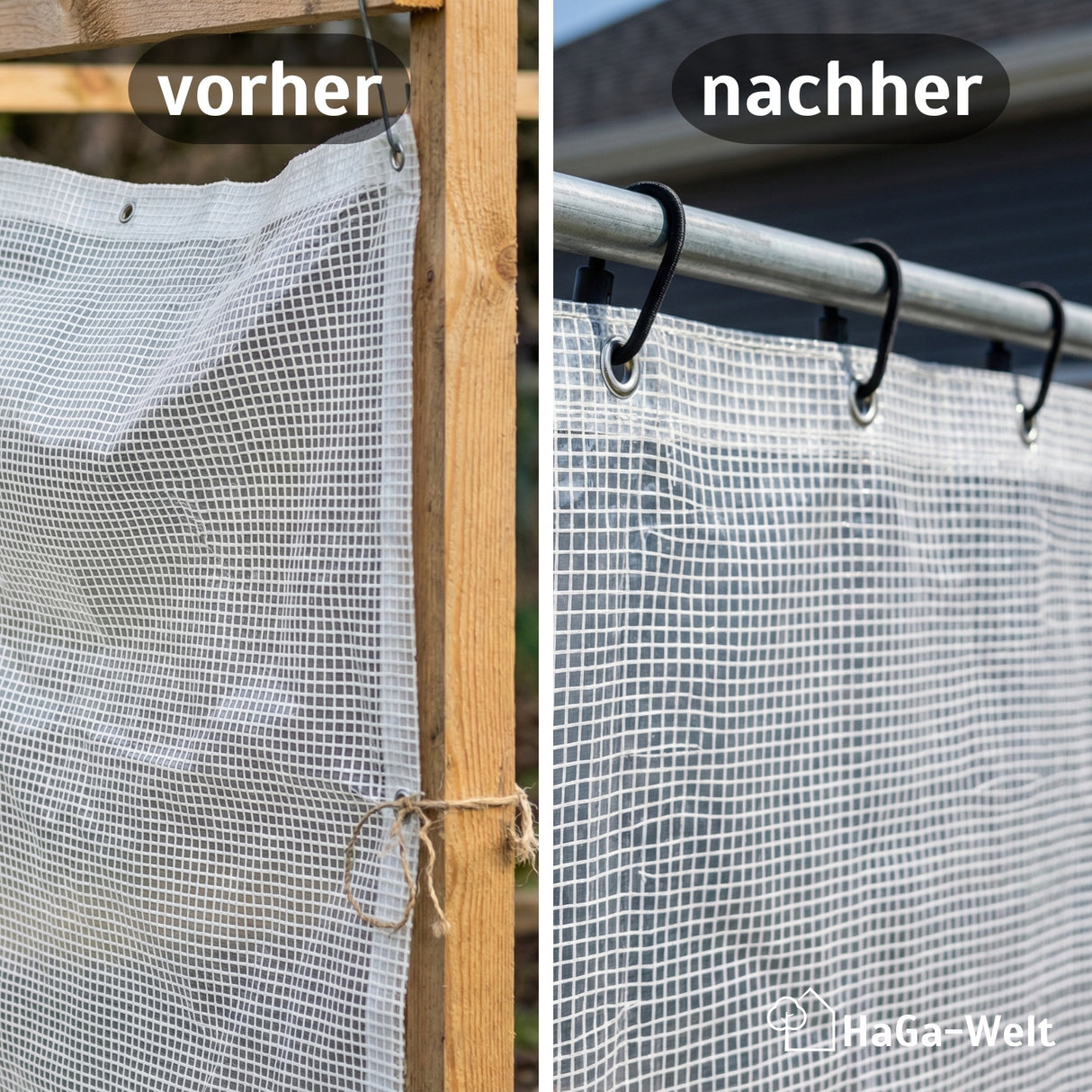 Spanngummi mit Haken – sehr elastisch, für vielfältige Befestigungsmöglichkeiten – HaGa-Welt