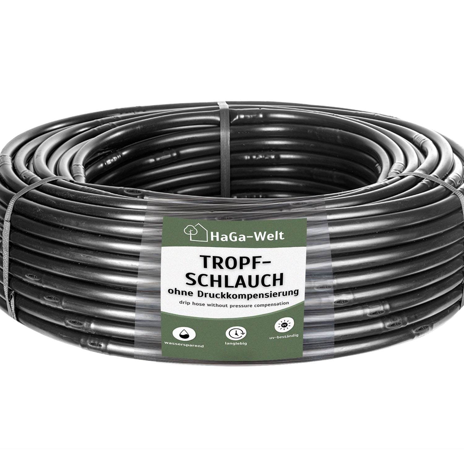 Tropfschlauch 16mm ohne Druckkompensierung Perlschlauch Gartenbewässerung schwarz Meterware – HaGa-Welt