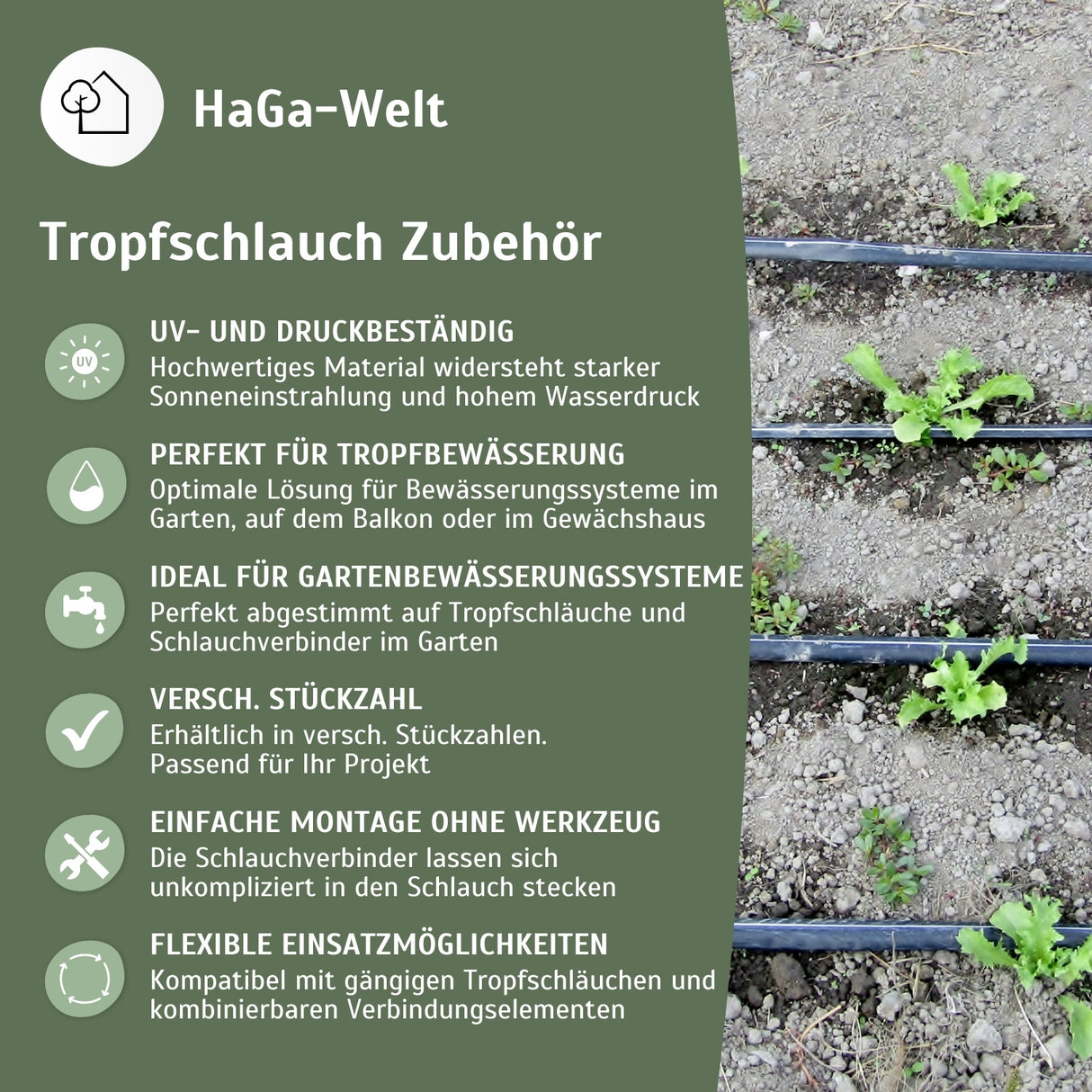 Verschluss für Schläuche – gelungener Abschluss für Ihren Tropfschlauch – HaGa-Welt