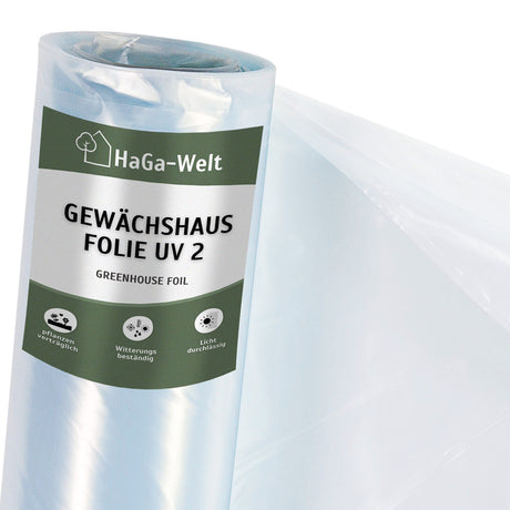 Gewächshausfolie UV2 – geeignet für Folientunnel und Gewächshäuser – HaGa-Welt