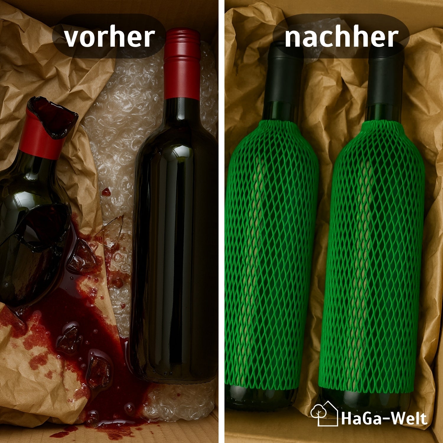 Verpackungsnetz versch. Abmessungen und Farben Netzschlauch Schutznetz – HaGa-Welt