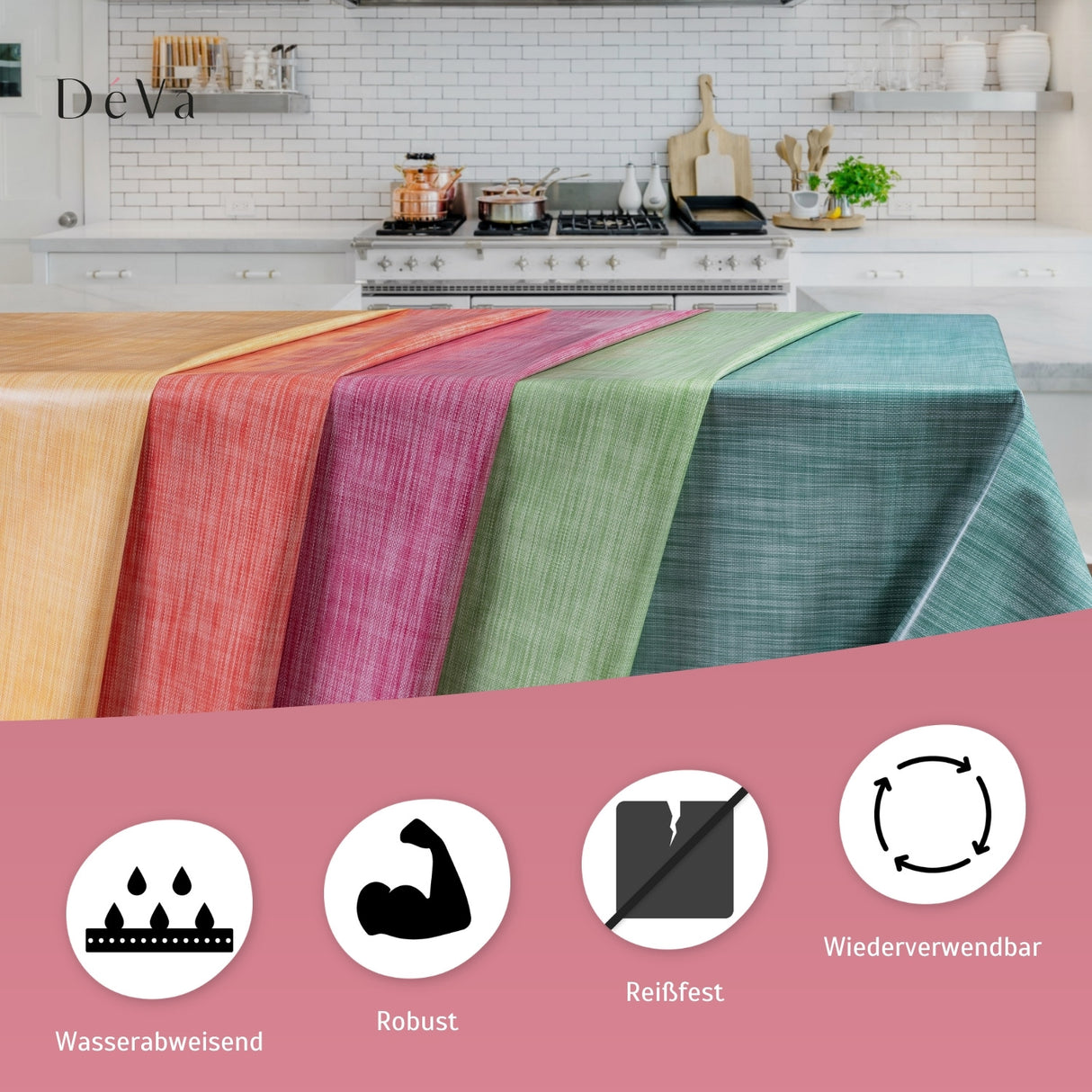 Wachstuch Tischdecke – langlebige und vielseitige Tischdecke Outdoor – HaGa-Welt