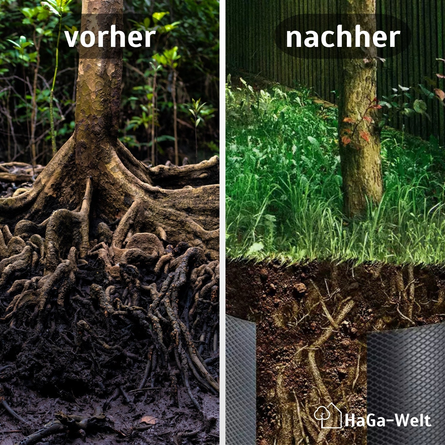 Wurzelsperre – Perfekte Rhizomsperre bei unkontrolliertem Wurzelwachstum – HaGa-Welt