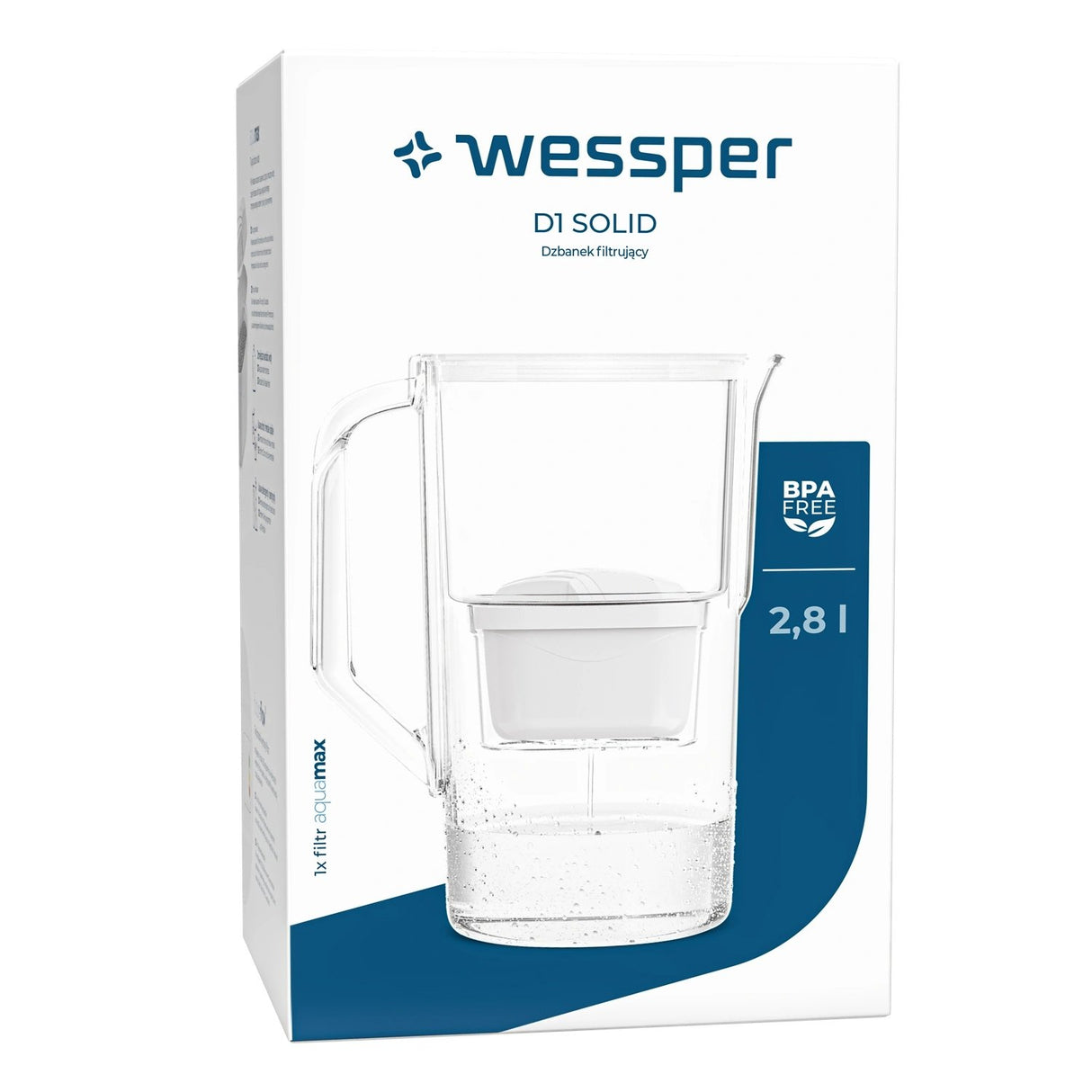 Wasserfilter D1 Solid 2,8 Liter mit AquaMax Filter versch. Farben – HaGa-Welt