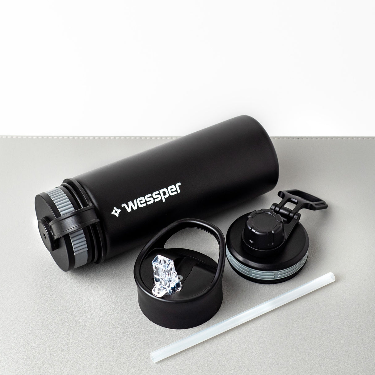 Trinkflasche ActiveMax Steel Bottle mit 3 verschiedene Deckeln – HaGa-Welt